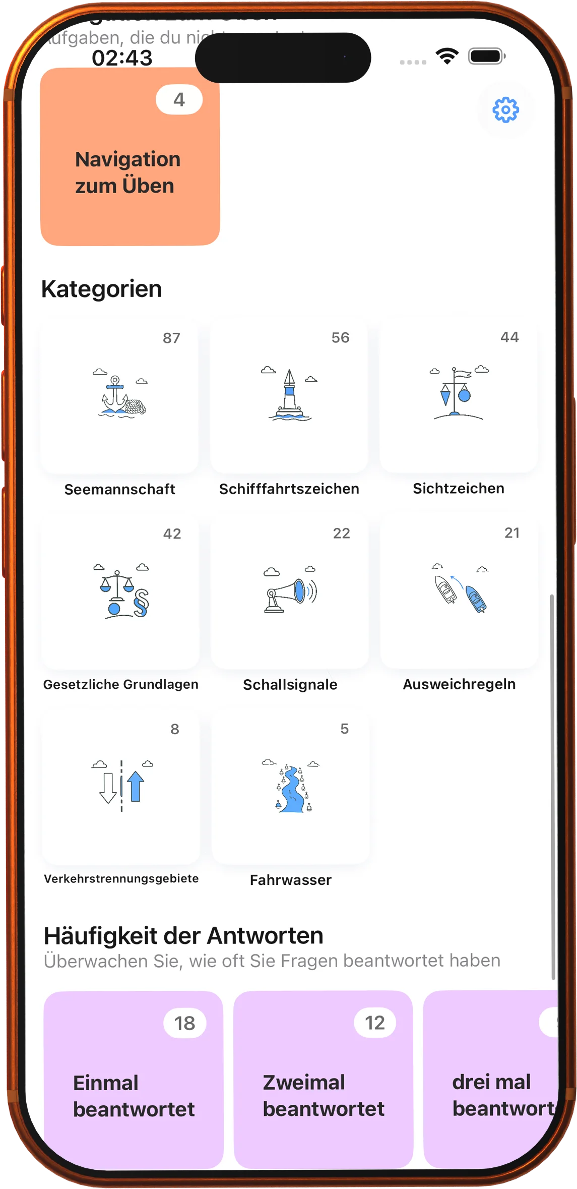 Übe gezielt nach Sachgebieten